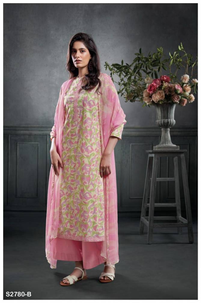 Mariela 2780 By Ganga Printed Premium Cotton Dress Material Wholesale Price In Surat